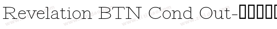 Revelation BTN Cond Out字体转换